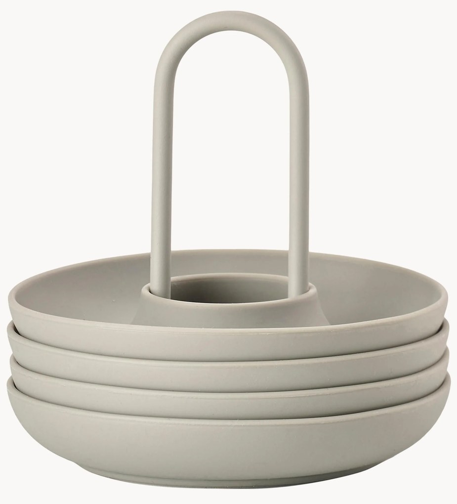 Stojany na vajíčka's držiakom Singles, 4 ks