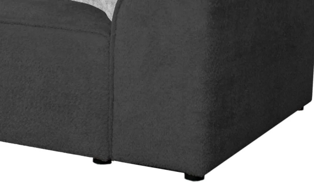 Pohovka John, antracitová látka so štruktúrou