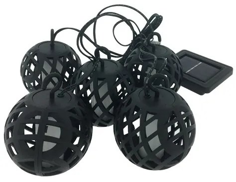 LED Solárna reťaz 60xLED/2m 400 mAh IP44