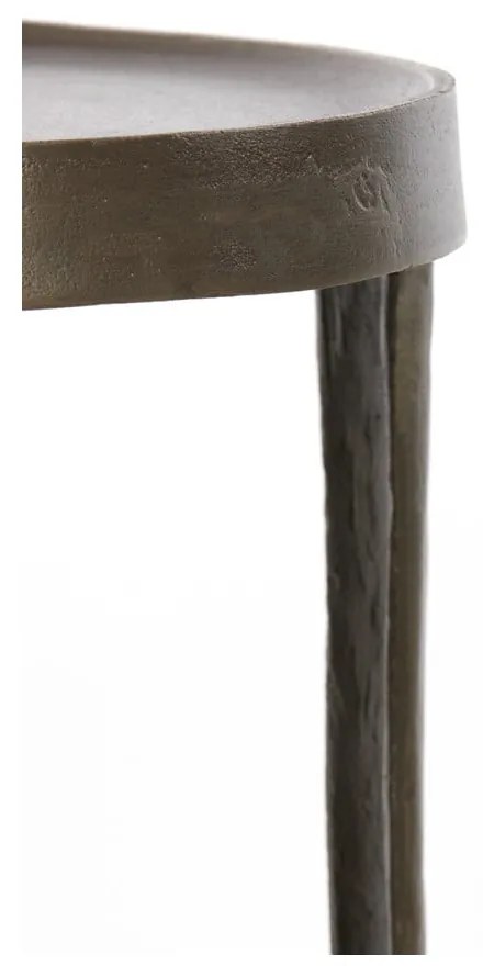 Kovové okrúhle odkladacie stolíky v súprave 2 ks 35x35 cm Tobias – Light & Living