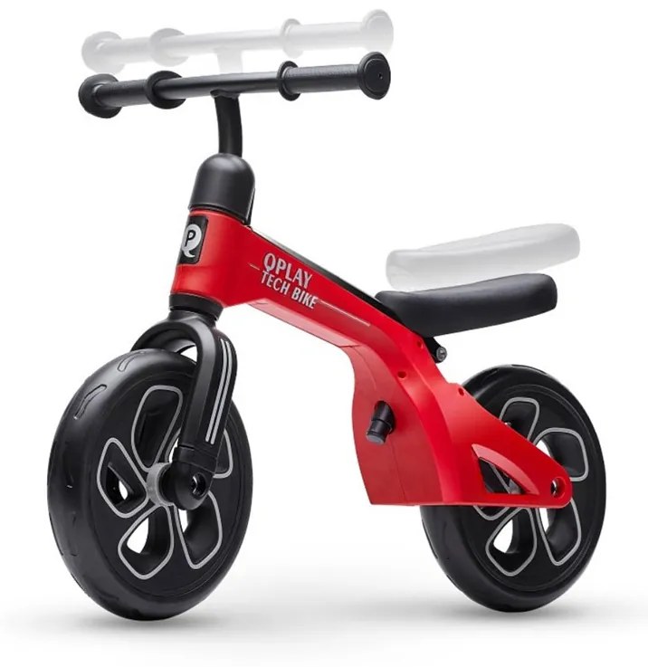 Detský balančný bicykel Qplay Tech červený