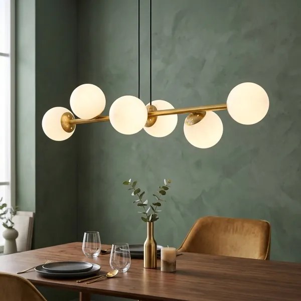 Brilagi - Luster na lanku MALONY 6xE14/20W/230V zlatá