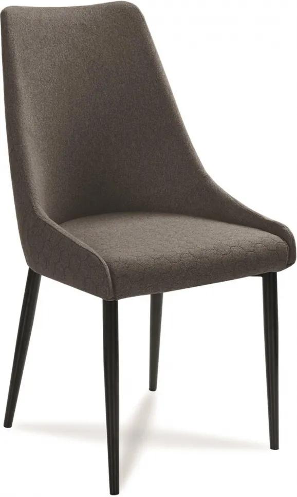 OLIVER BLACK stolička, Farba tmavosivá