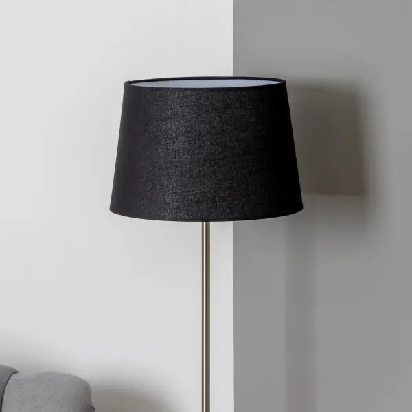 Brilagi - LED Stojacia lampa CERIA 1xE27/40W/230V pr. 30 cm čierna/matný chróm