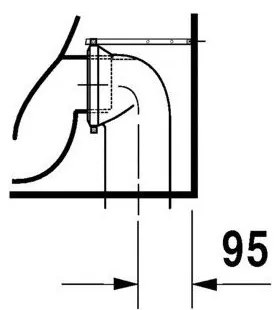 DURAVIT Starck 2 samostatne stojace WC kapotované s hlbokým splachovaním, 370 mm x 570 mm, 2128090000