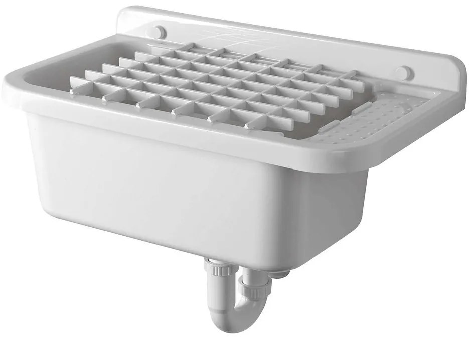 Aqualine Aqualine, Závesná výlevka s odkladacou plochou 60x34cm, plast, biela, PI5060