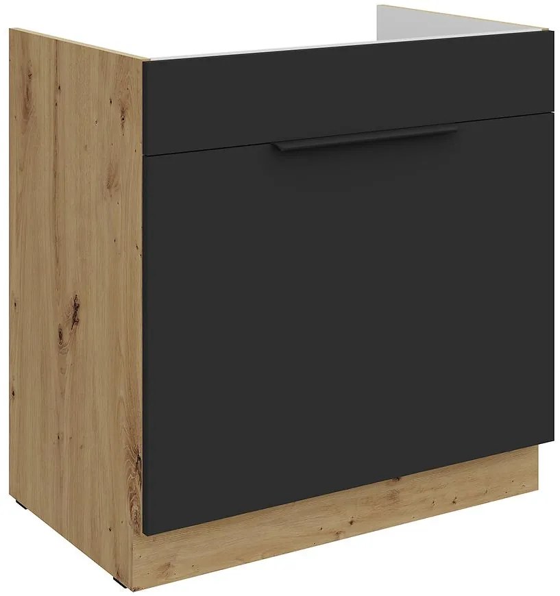 Kuchynská skrinka Aria-Bl/Ar Anti Fingerprint 80zl 1s Bb