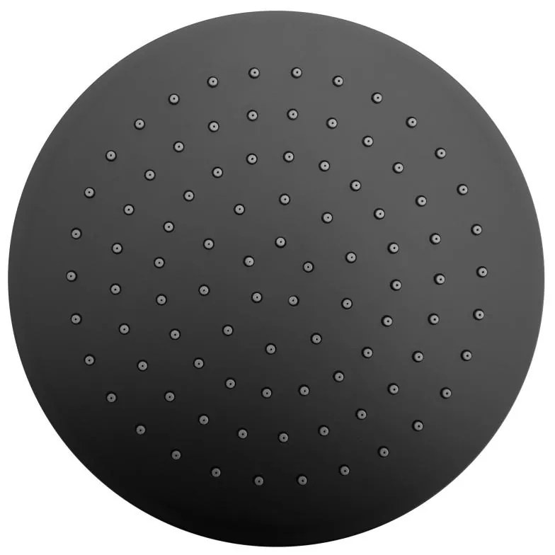 Erga Erga, SLIM sprchová hlavica s priemerom 25cm, čierna matná, ERG-YKA-BP.BRG25-BLK