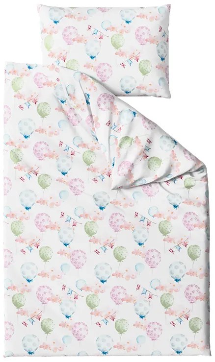 Krepové obliečky do postieľky Renforcé BALUNEA biele Rozmer obliečky: 45 x 65 cm | 90 x 140 cm