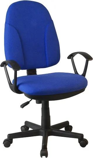 Detská kancelárska stolička DEVRI modrá látka