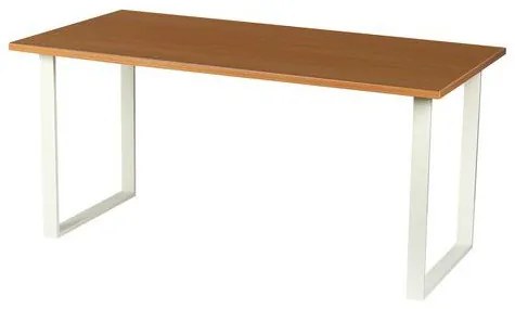 Kancelársky stôl Viva Square, 180 x 80 x 75 cm, rovné vyhotovenie, podnožie biele, buk