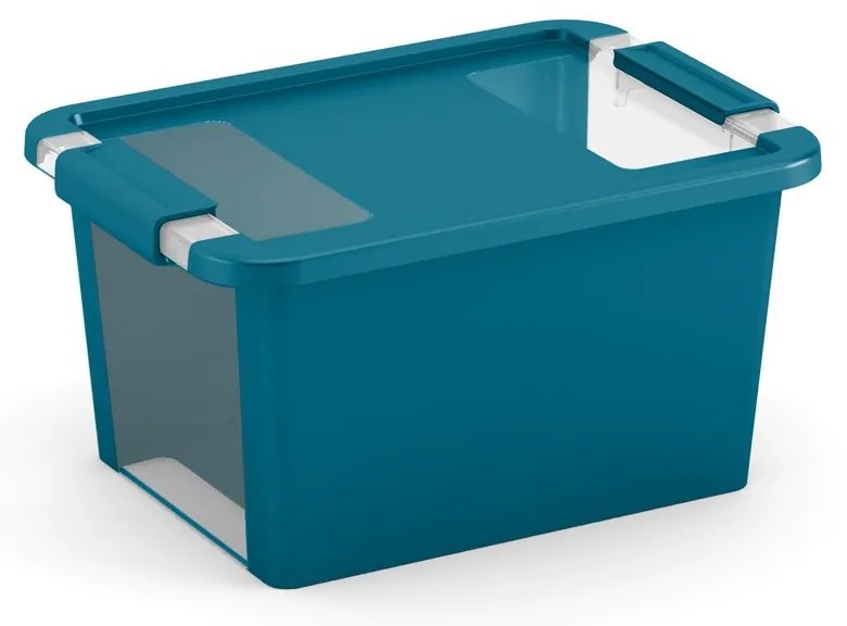 KIS Úložný Bi box S, 11 litrov priehľadná / modrá farba