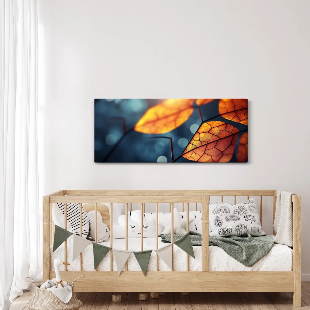 Obraz - Textúra listov (120x50 cm)