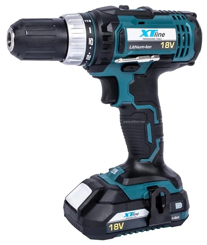 XTline Aku vŕtačka 18V a 2batérie EVE a box