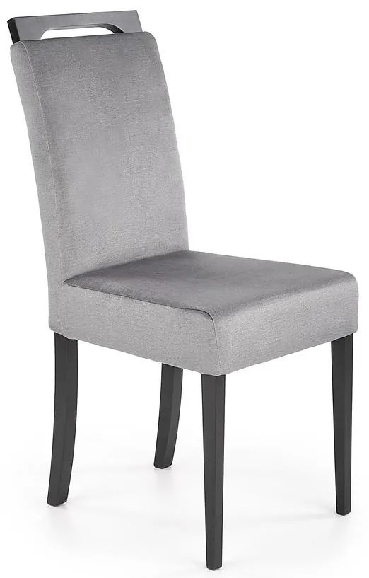 Stolička Clarion 2 drevo/velvet čierna/monolit 85