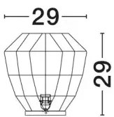 Dizajnová stolová lampa Mapi A