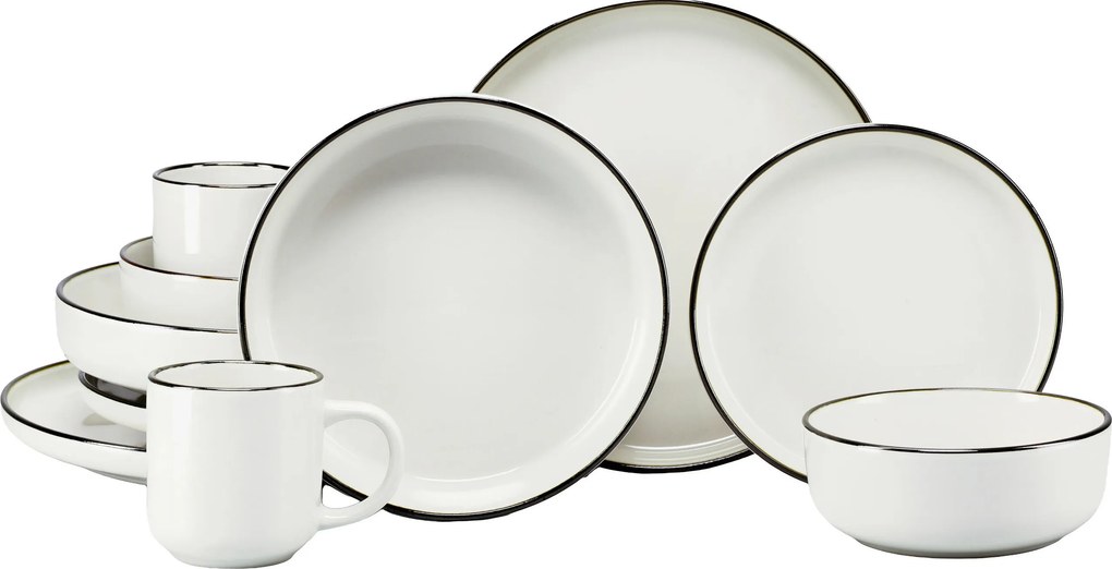XXXLutz KOMBINOVANÝ SERVIS Nordic Festive Creme 10-dielne Creatable - Online Only bytové doplnky - 007768040701