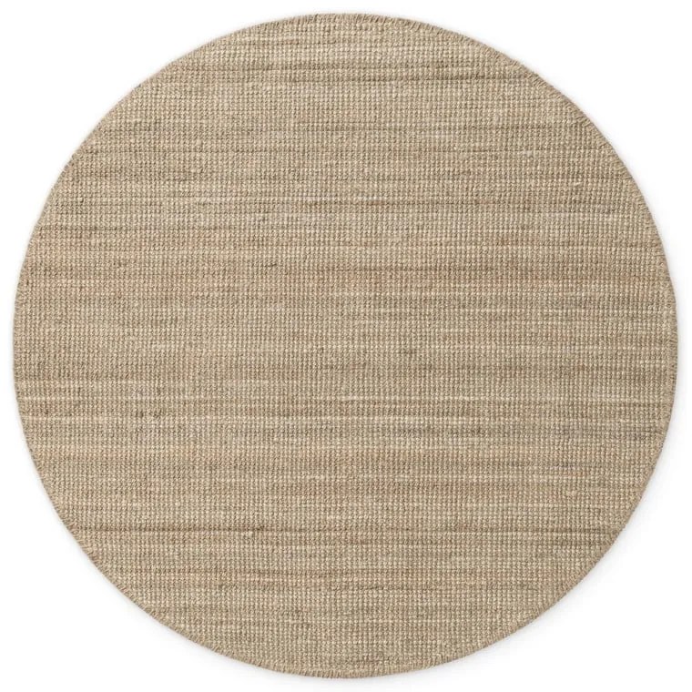 Jutový okrúhly koberec taupe ø 160 cm Bouclé Jaipur – Hanse Home