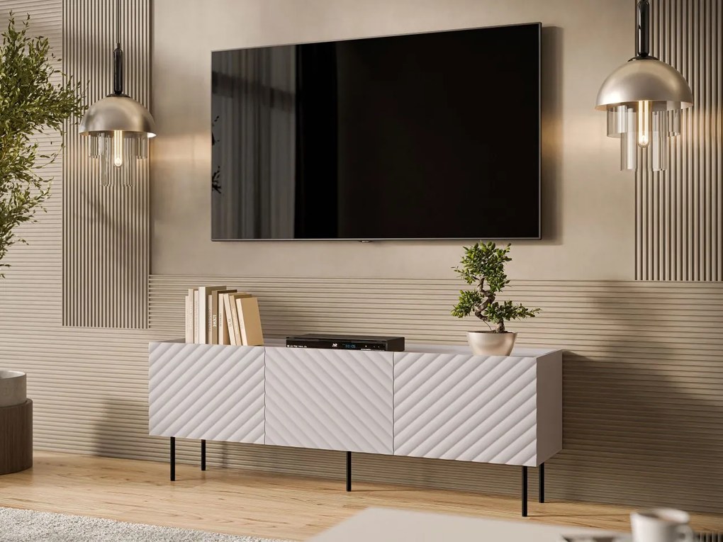 TV stolík/skrinka Gretzo 165 3D, Farby: kašmír