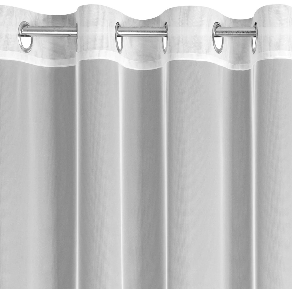 ZÁCLONA NA KRÚŽKOCH TALIA 350X150 CM BIELA