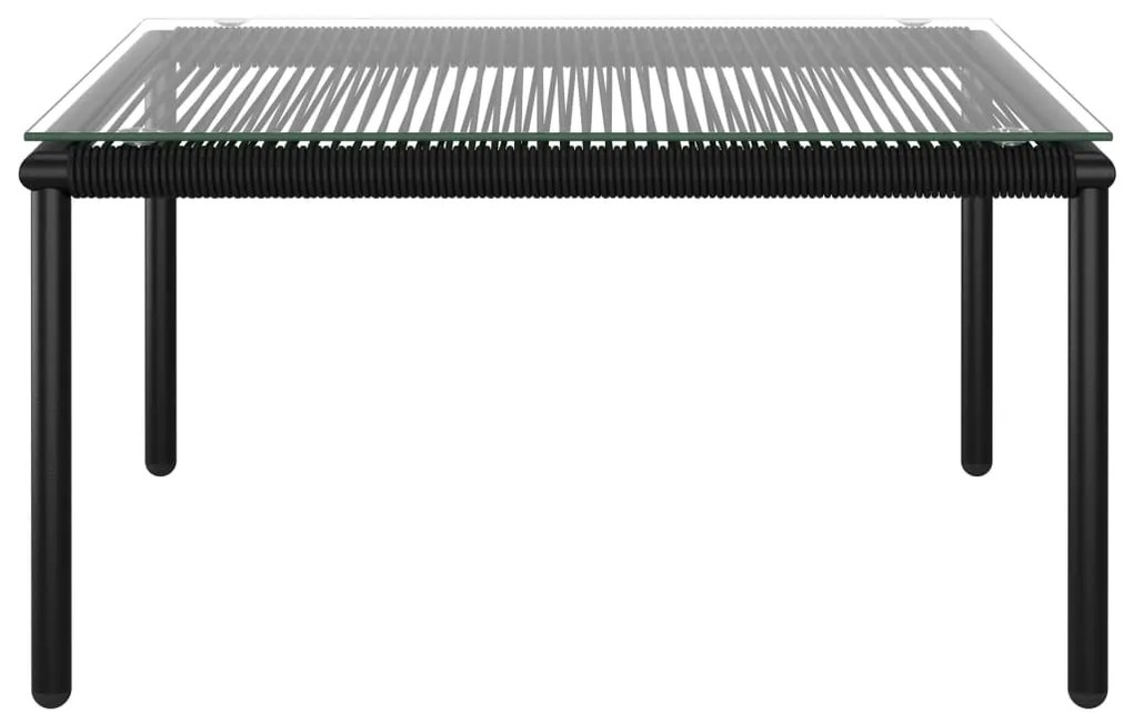 vidaXL 5-dielna záhradná sedacia súprava s podložkami čierna PVC 48590