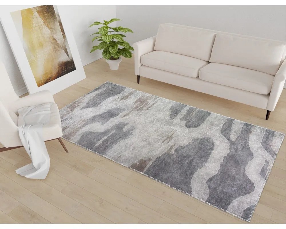 Sivý prateľný koberec 80x150 cm City Clouds – Vitaus