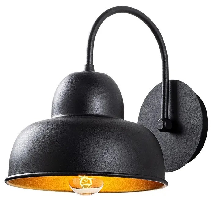 Nástenné svietidlo Berceste I čierne