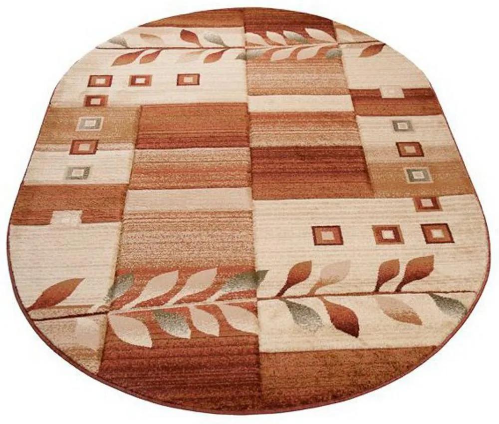 Kusový koberec Rami hnedý ovál ., Velikosti 60x100cm