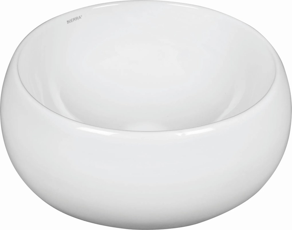 Novoterm Keramické umývadlo na dosku NV-KR-802 (ø 40,5 cm) biele