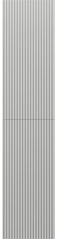 Mexen Rivel, kúpeľňový podstavec 35 cm, 2 dvierka, drážkovaný, matná sivá, 91A21-03016-2-BF62