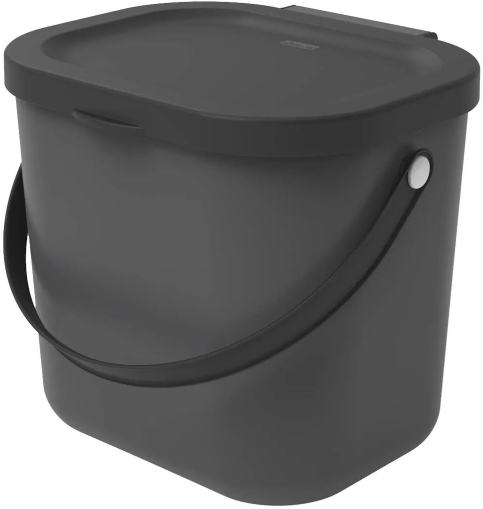 Malý odpadkový koš na bio odpad,  6l ALBULA, antracit