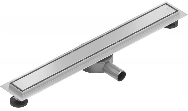 Mexen Flat nerezový sprchový žľab, 360°otočný sifon, 60 cm vzor M13, 2v1, 1010050-40