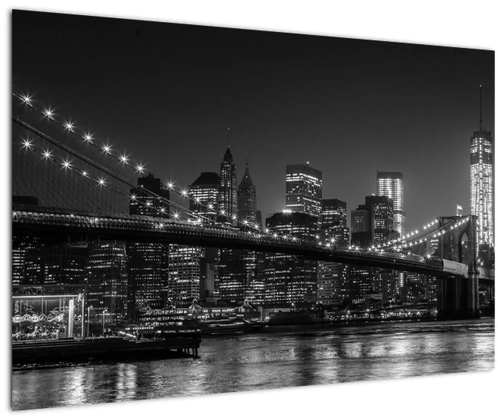 Obraz Brooklyn mosta v New Yorku (90x60 cm)