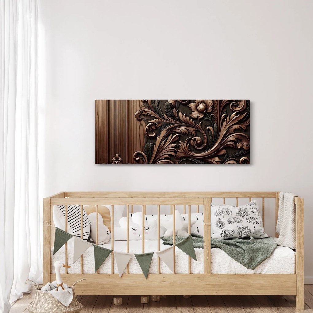 Obraz - Vzor z dreva (120x50 cm)