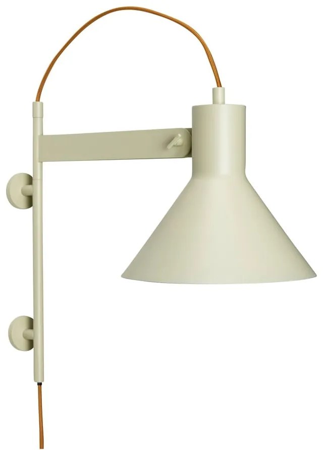 Svetlozelené nástenné svietidlo Studio – Hübsch