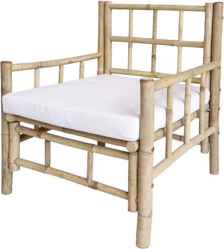 Prírodné bambusové kreslo Bamboo Lyon - 67*67*80 cm