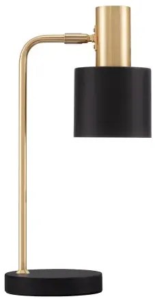 Rustikálna stolová lampa Paz čierne