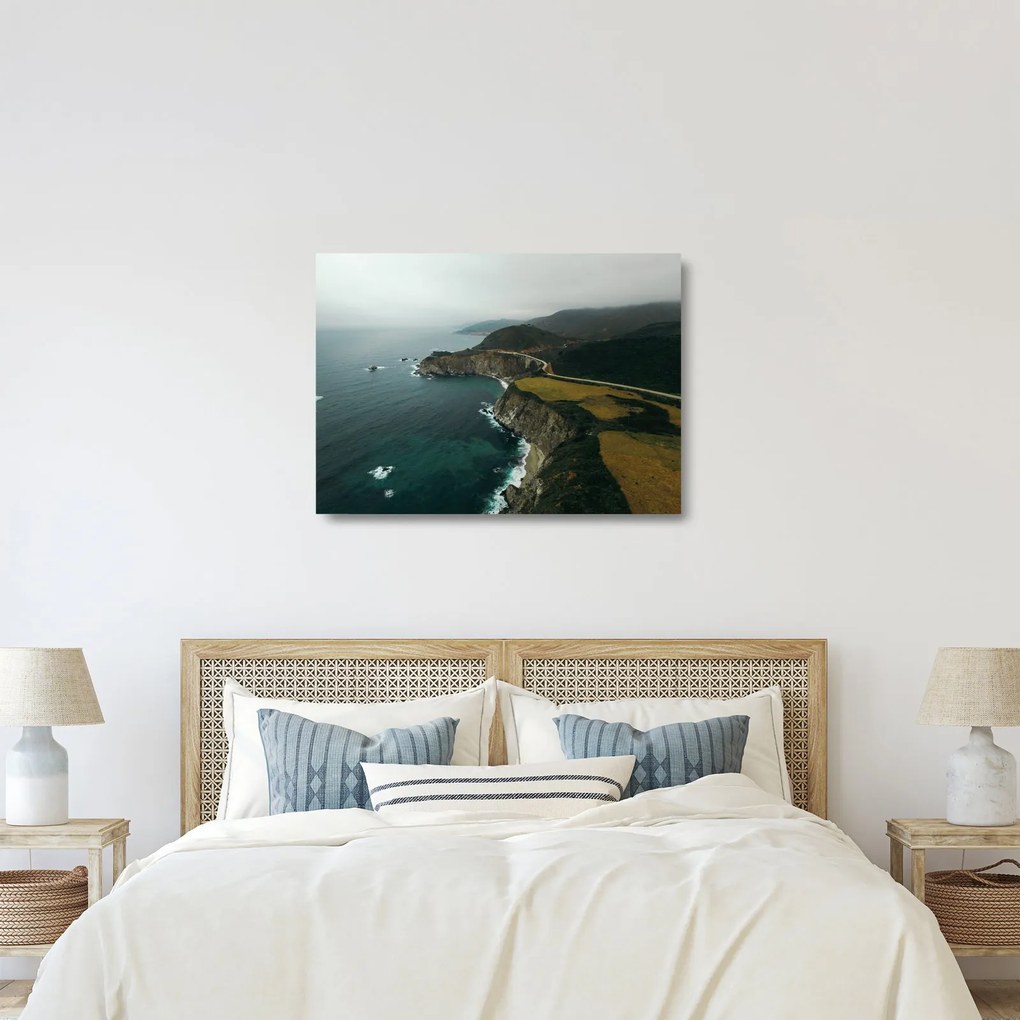 Sklenený obraz - Útes v oceáne (70x50 cm)