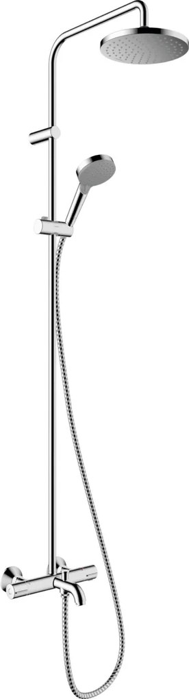 Hansgrohe Vernis Blend, Sprchový/vaňový systém, termostatický, hlavová sprcha + ručná sprcha, chróm, HAN-26274000