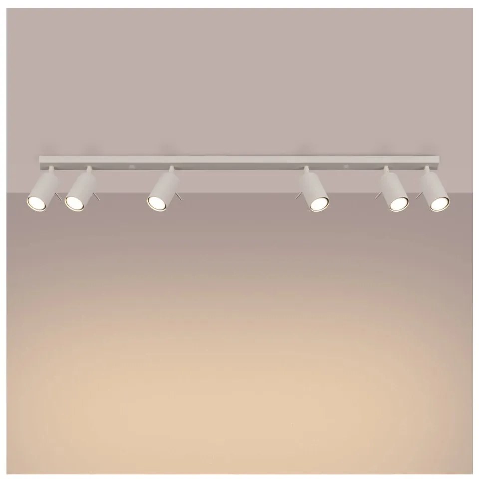 Krémovobiele bodové svietidlo 6x117 cm Etna – Sollux