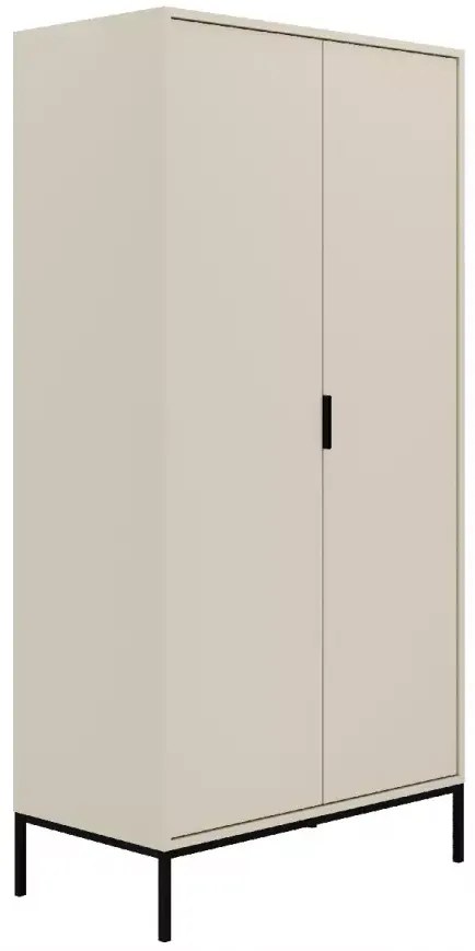 Šatní skříň Austin 100 cm kašmír/černá