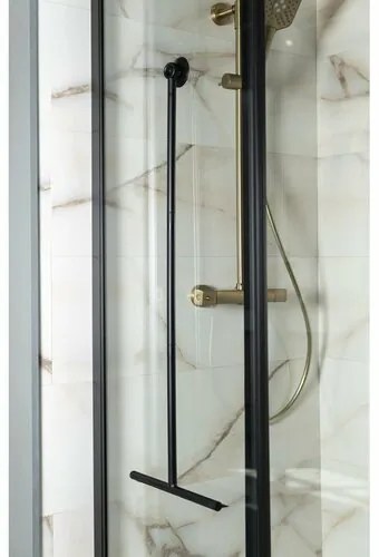 AQUALINE SQ121B podlahová stierka 30 x 89 cm, čierna