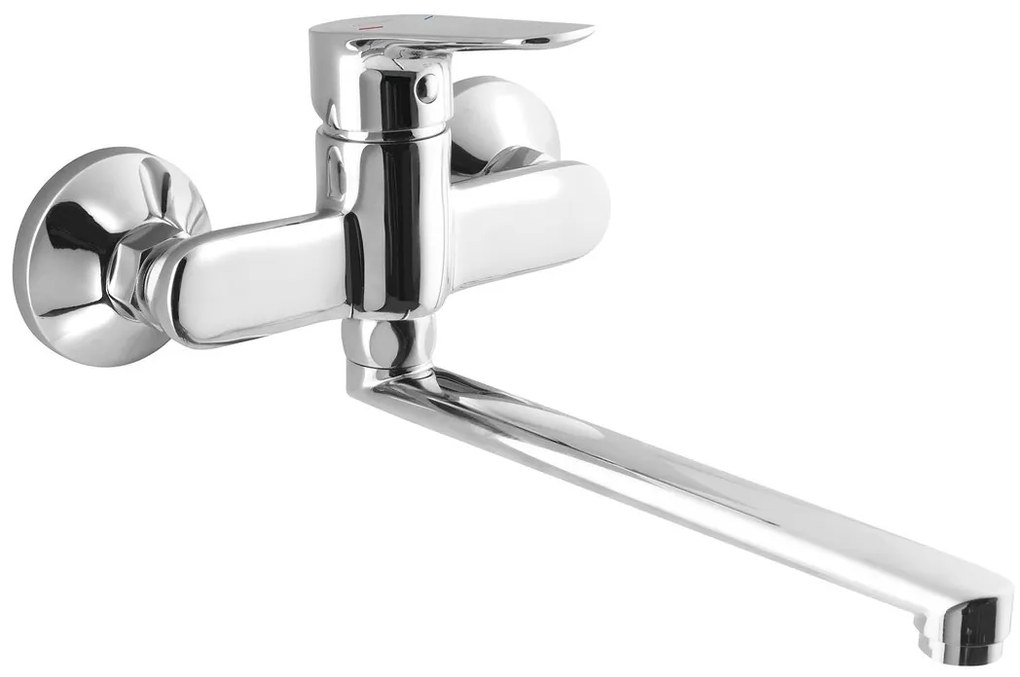 Aqualine Aqualine, LOTTA nástenná batéria, ploché ramienko, chróm, LT642