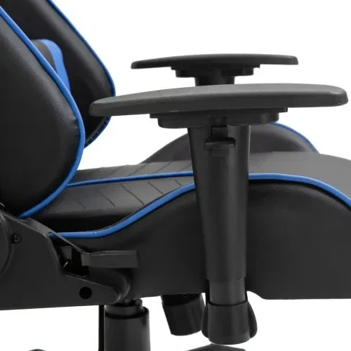 vidaXL Herná stolička, modrá, umelá koža-