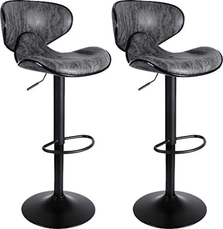 2x Barová židle Hawaj CL-2112-2 tmavě šedá