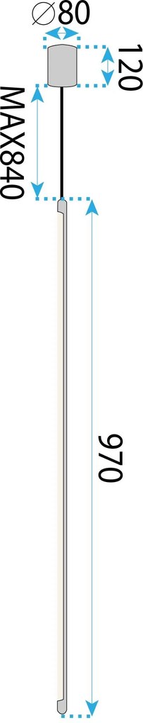 Toolight Toolight, LED stropné svietidlo 100cm, 13W, 4000K, APP1414-C, zlatá lesklá, OSW-00966