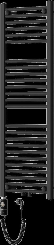 Mexen Mars, elektrické vykurovacie teleso 1200 x 400 mm, 600 W, čierna, W110-1200-400-2600-70