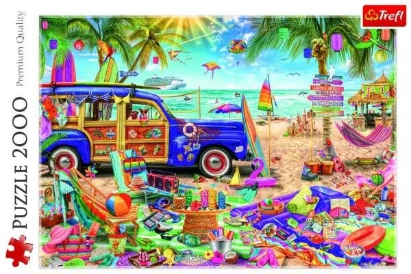 Trefl Tropical Holiday Puzzle 96,1x68,2cm 2000 dielikov v krabici 40x27x6cm