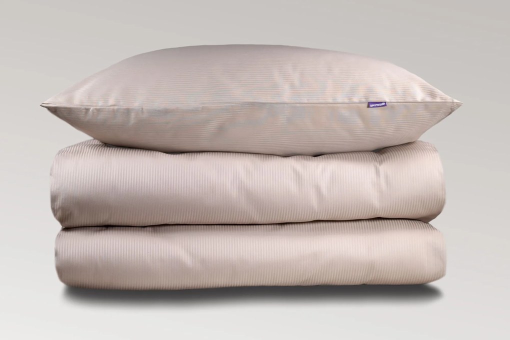 Obliečky SPIMSI Sand - SET: 1 ks 140x200 cm + 1 ks 50x70 cm