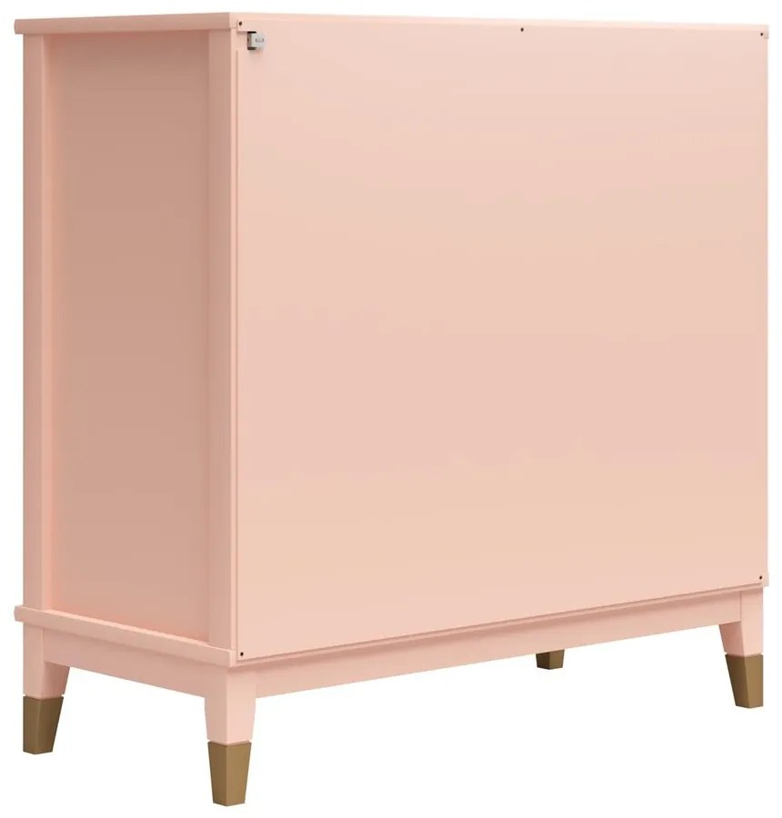 Ružová skrinka 86x85x41 cm Westerleigh – CosmoLiving by Cosmopolitan